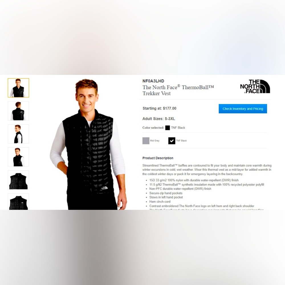 NF0A3LHD
The North Face® ThermoBall™ Trekker Vest